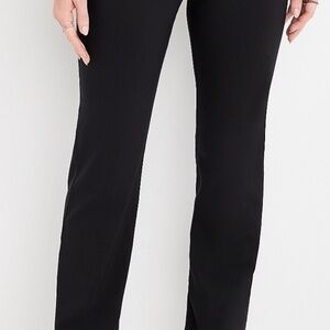 Black Bengaline Mid Rise Bootcut Pant Size large reg